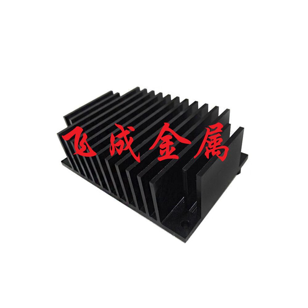 黑色阳极氧化铝散热器